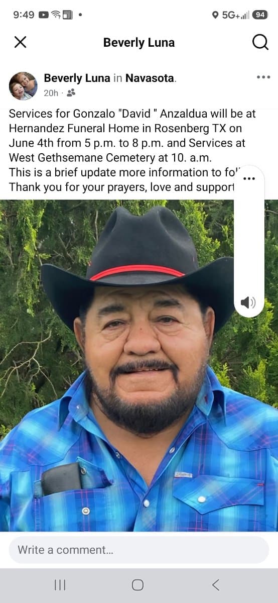 Photo of Gonzalo David Anzaldua