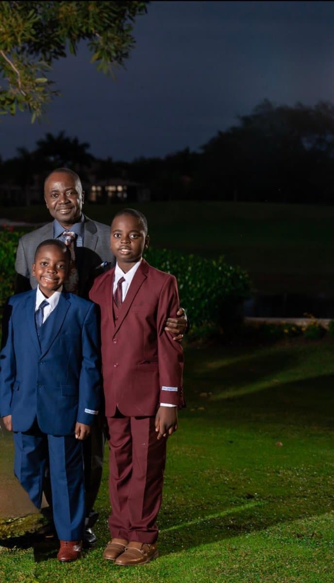 Photo of Reginald, Jordan and Christopher